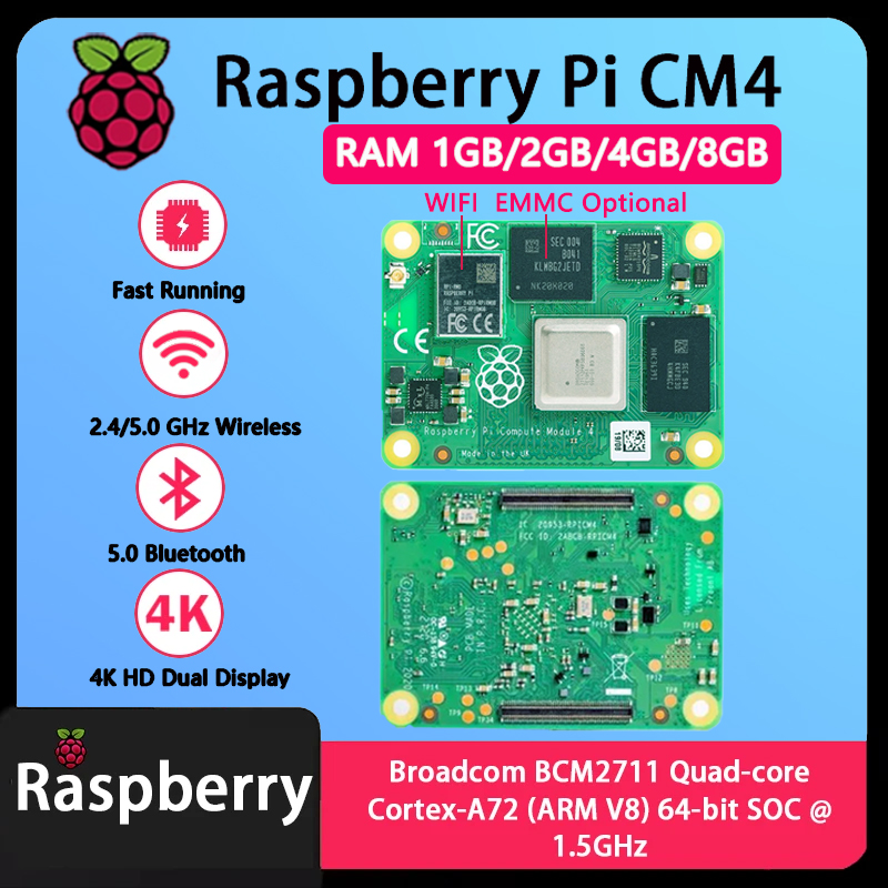 Raspberry Pi CM4 1GB/2GB/4GB/8 – обзор и цена Raspberry Pi Cm4 8Gb Ram 32Gb Emmc Wifi