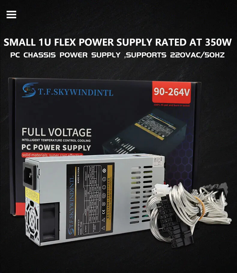 Новый полномодульный источник  – обзор и цена Atx Power Supply 1U Flex 500W